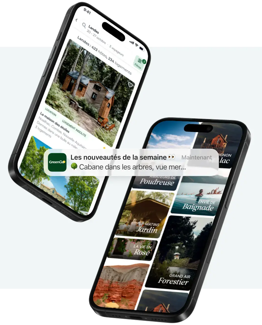 Phones with the GreenGo app