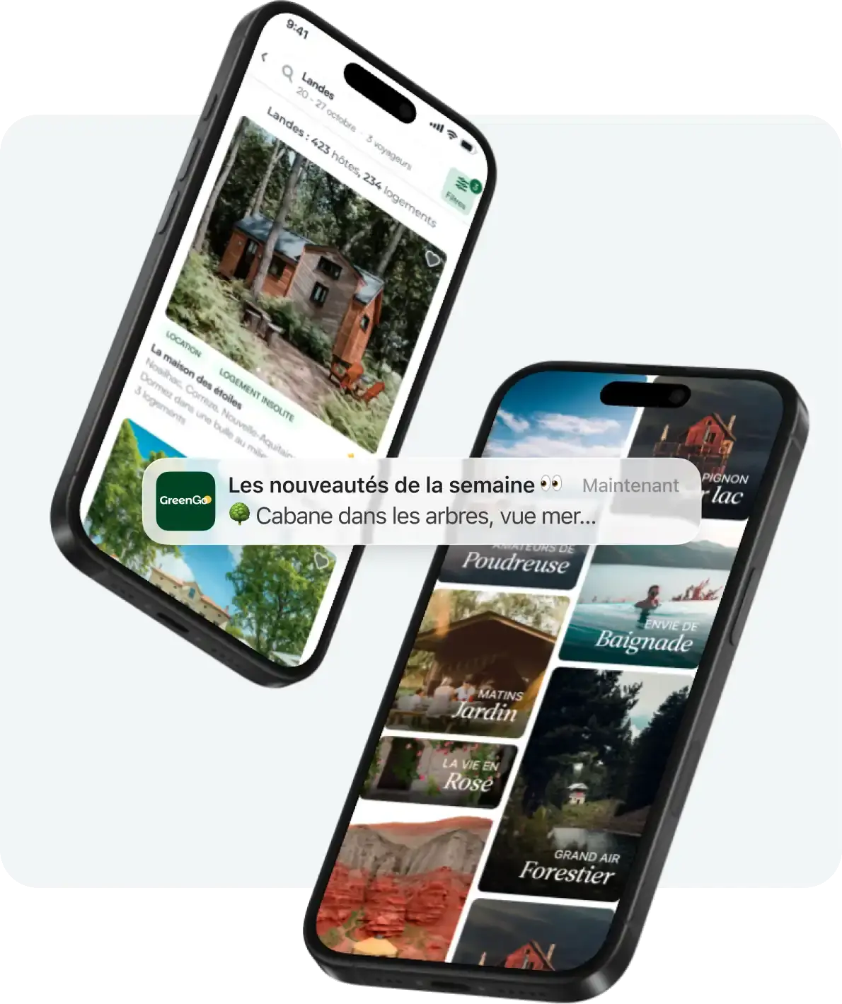 Téléphones avec l’application GreenGo