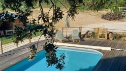 Logement GreenGo: Cabane "Nid douillet" piscine  avec vue sur le potager et la prairie - Image 5