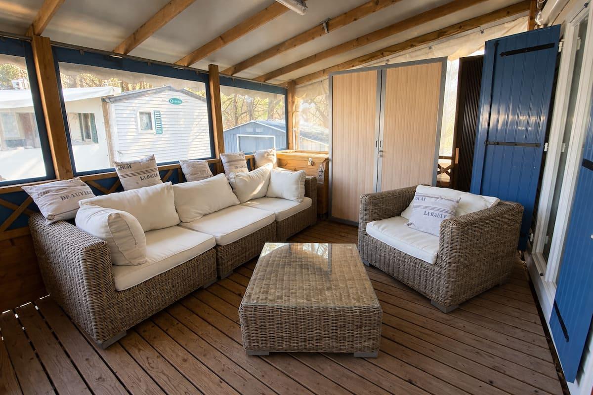 Logement GreenGo: Mobilhome Bleu d'Hourtin