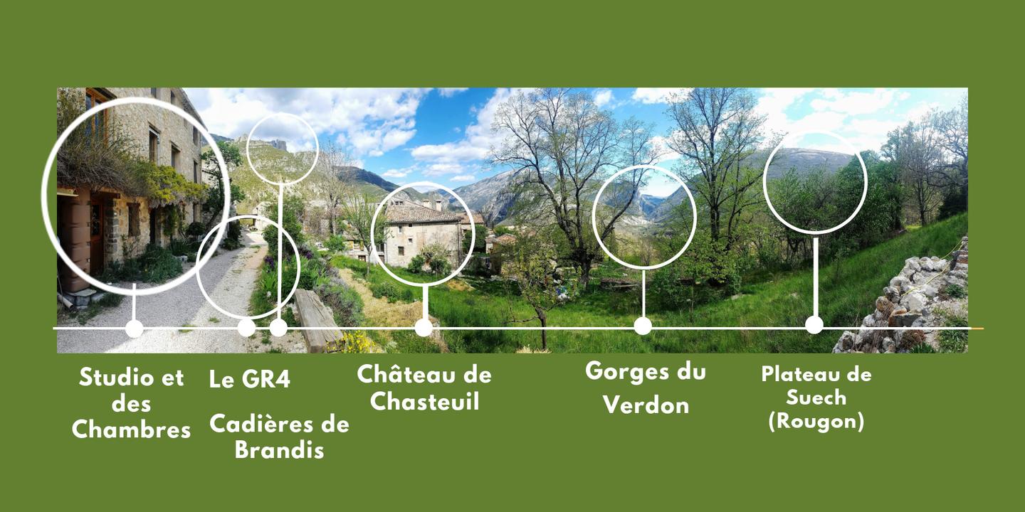 Logement GreenGo: Chambre des pierres pour 3 personnes, situé à l'entrée des Gorges du Verdon - Image 13