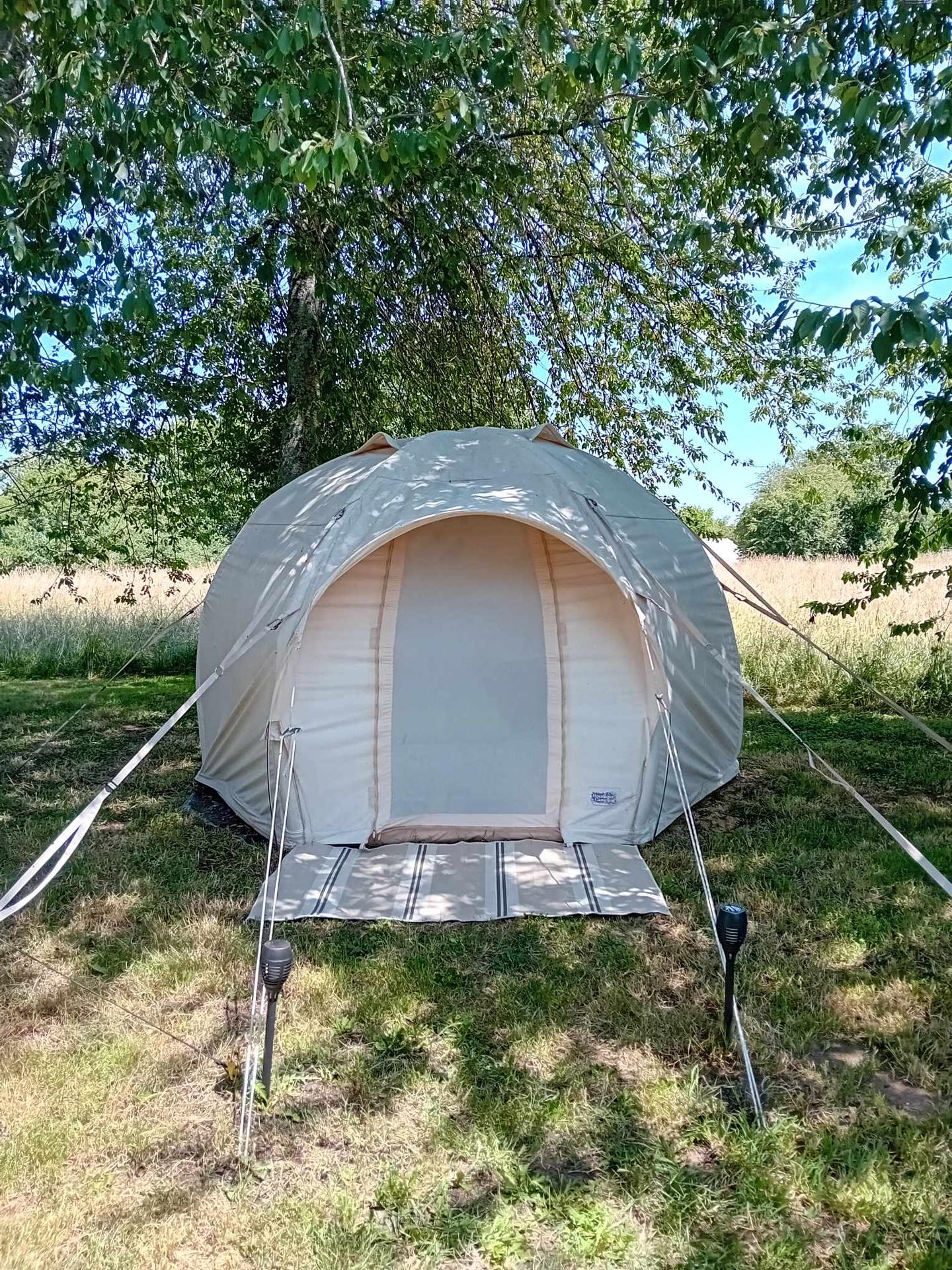 Logement GreenGo: Bus soleil avec une tente dans les arbres et une tente cocoon - Image 8