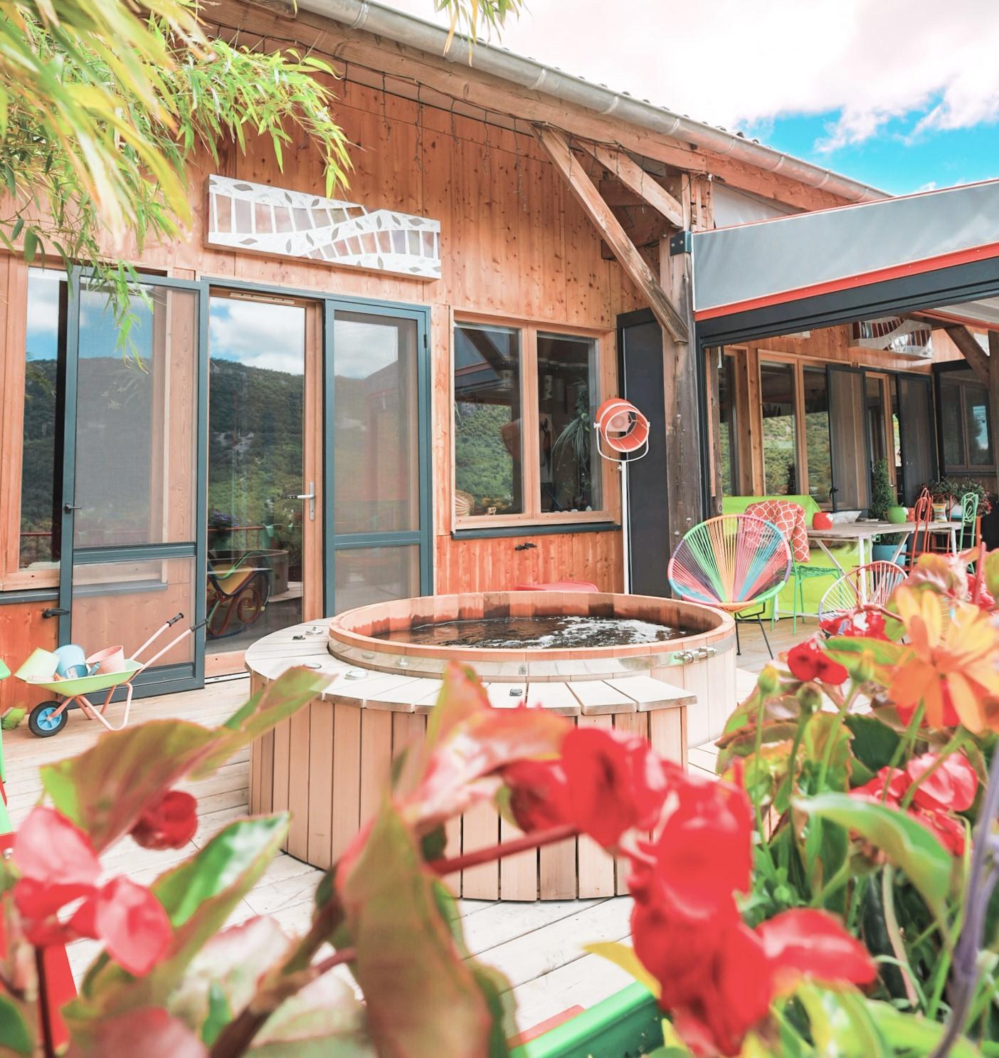 GreenGo La Bella Vista - écogîte avec bain nordique chauffé à remous