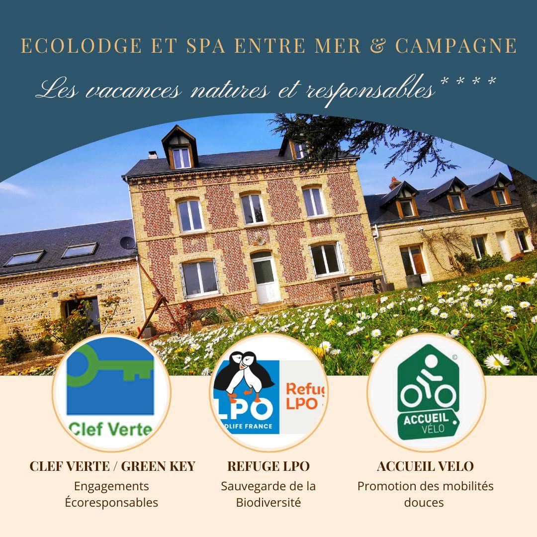 Hôte GreenGo: Ecolodge **** ENTRE MER & CAMPAGNE, Gite POMME de PAILLE, entre Honfleur et Etretat, Normandie
