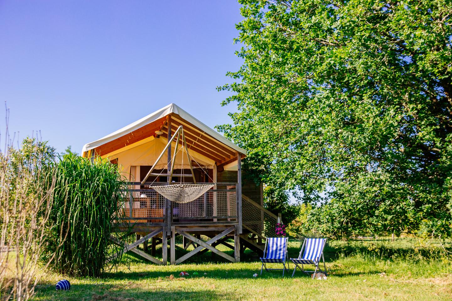 Logement GreenGo: Tente Safari - Cabane sur Pilotis