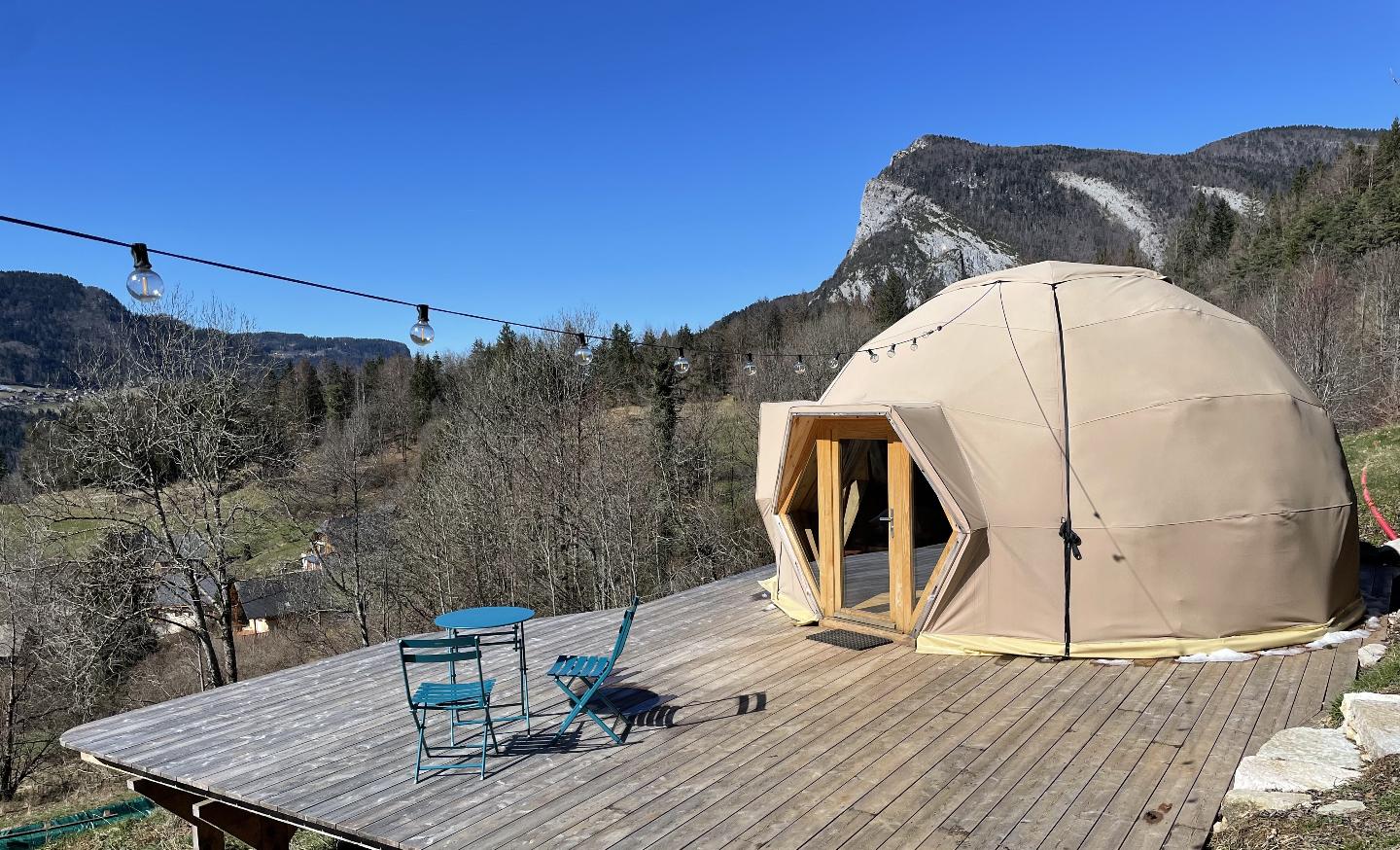 Logement GreenGo: Dôme à la ferme en Chartreuse