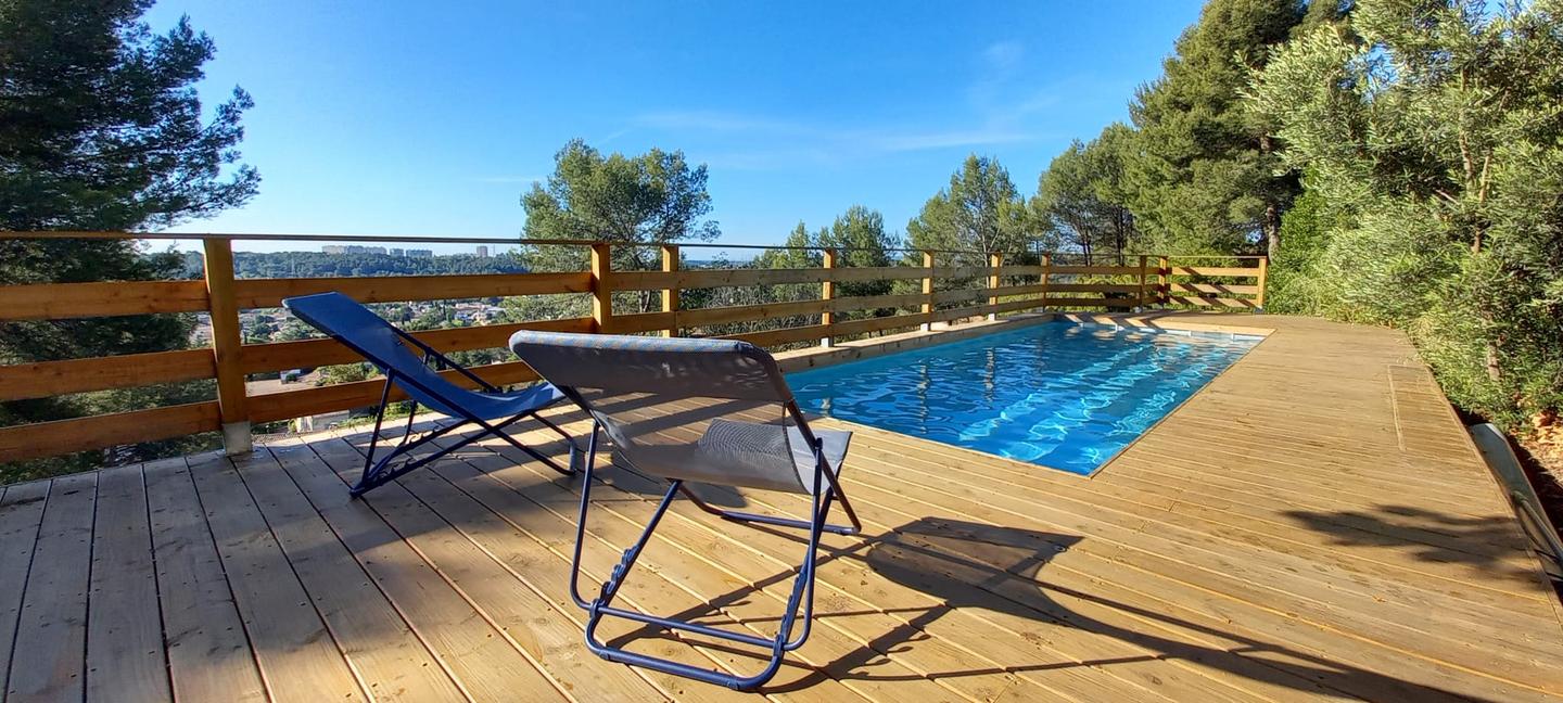 Logement GreenGo: Villa T6 Piscine Campagne Vue magnifique sur nature/ville/mer