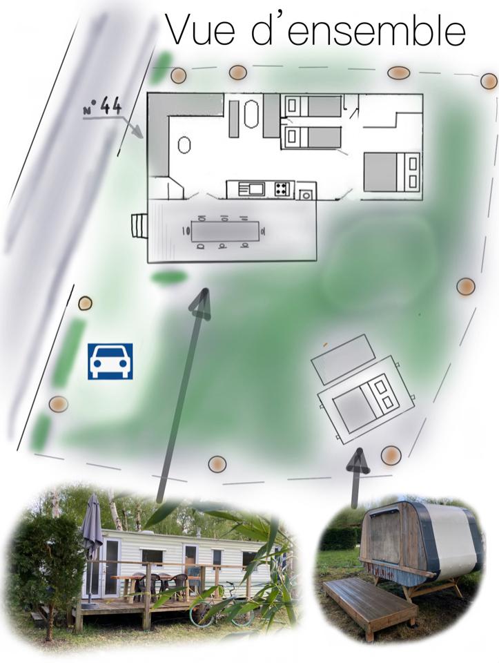 Hôte GreenGo: Mobil-home 6 places et sa mini caravane 2 places, Médoc écolieu camping lac et accès forêt. - Image 12