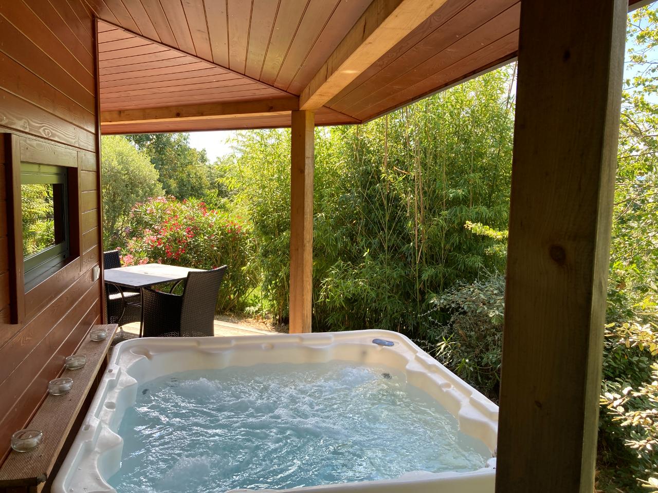 Logement GreenGo: Cabane bien-être du potager avec spa privatif et piscine - Aude - Image 26