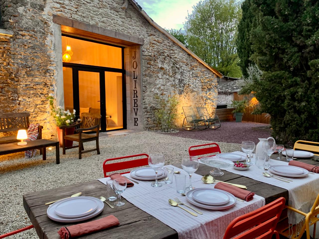 GreenGo Maison Jolireve - Grange de charme spa de nage 10 pers 35min Futuroscope