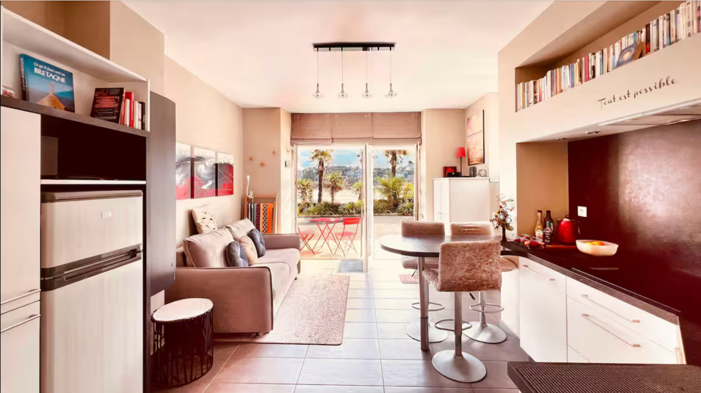 Logement GreenGo: Carte postale de Perros-Guirec, la mer à vos pieds, terrasse et jardin