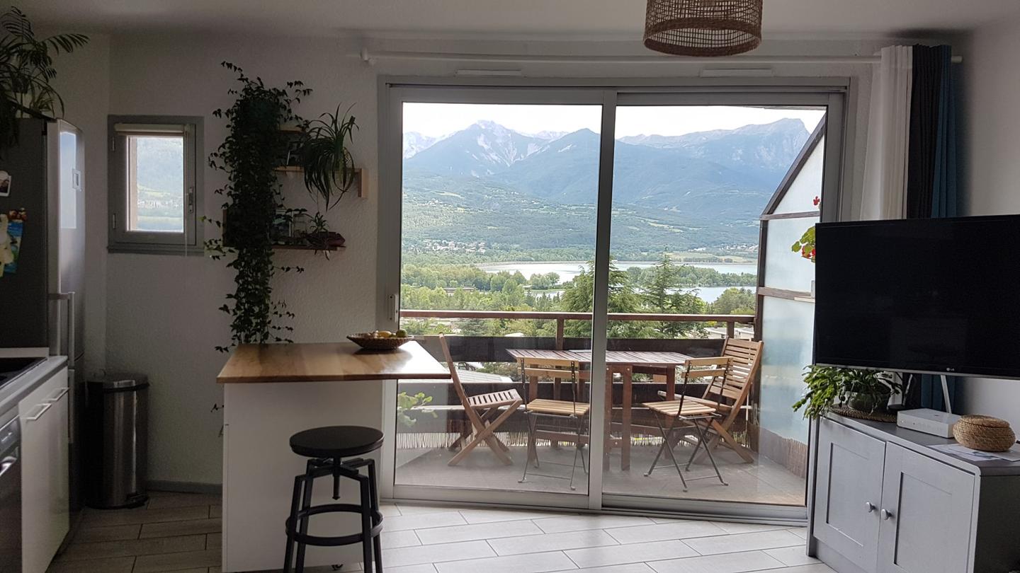 Hôte GreenGo: Studio chaleureux avec vue panoramique sur les montagnes, le lac et le plan d'eau Embrun - Image 10