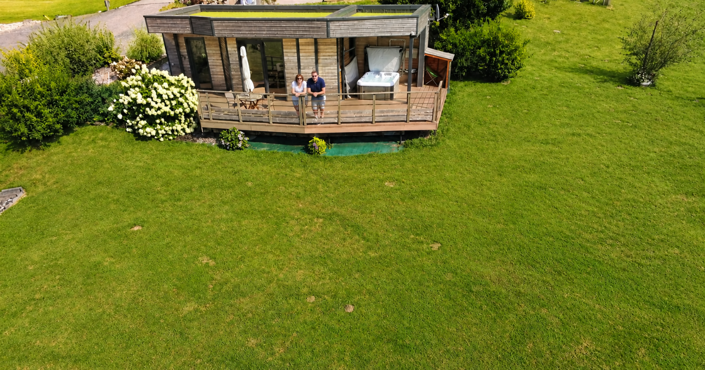 Hôte GreenGo: Domaine Nature Cottage Vosges Ecolodge le renard avec spa privatif