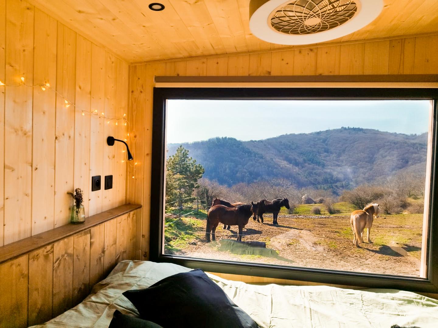 GreenGo ※ Homnest ※ Panorama des Puys à Cheval ※ Refuge 2