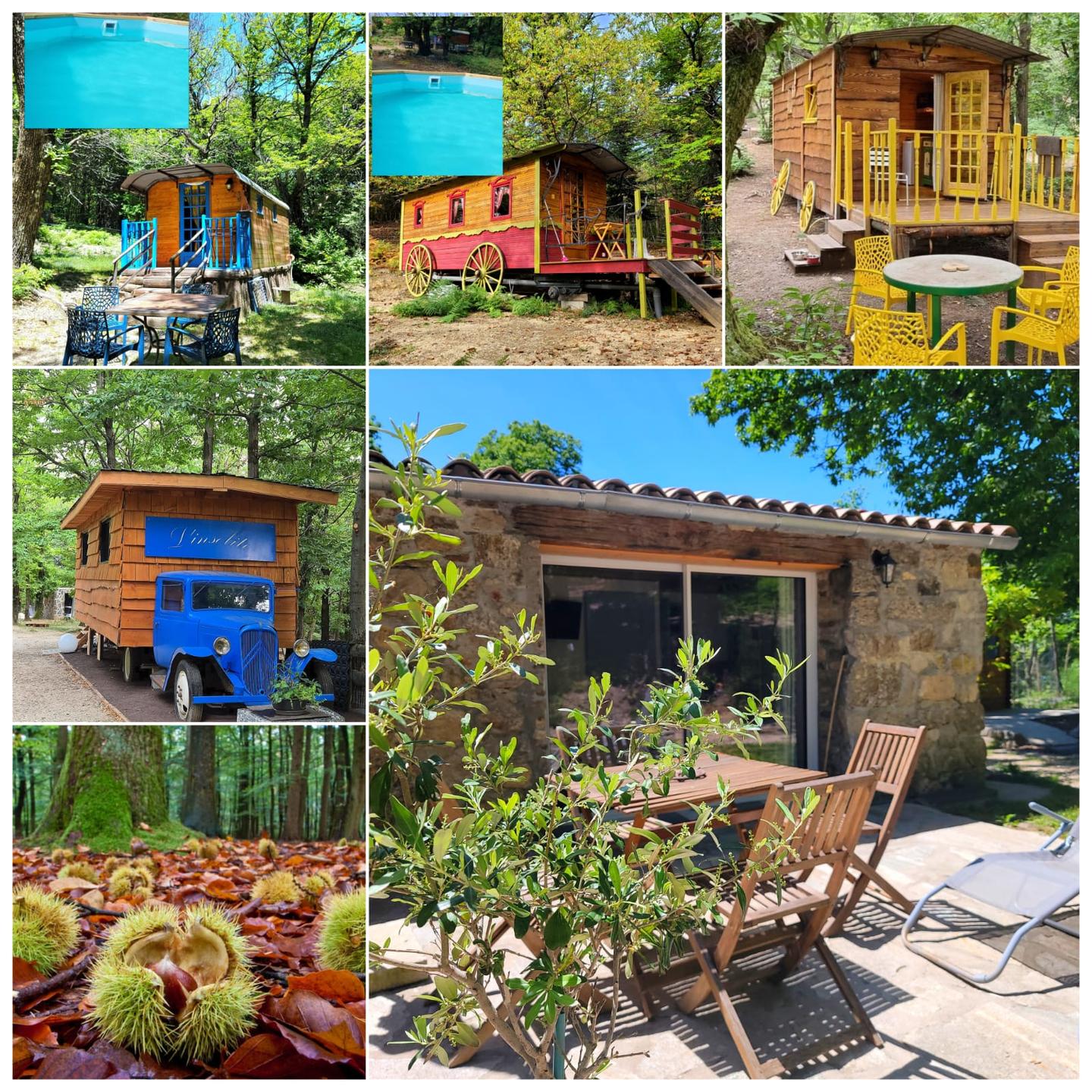 Logement insolite Ardèche À la campagne