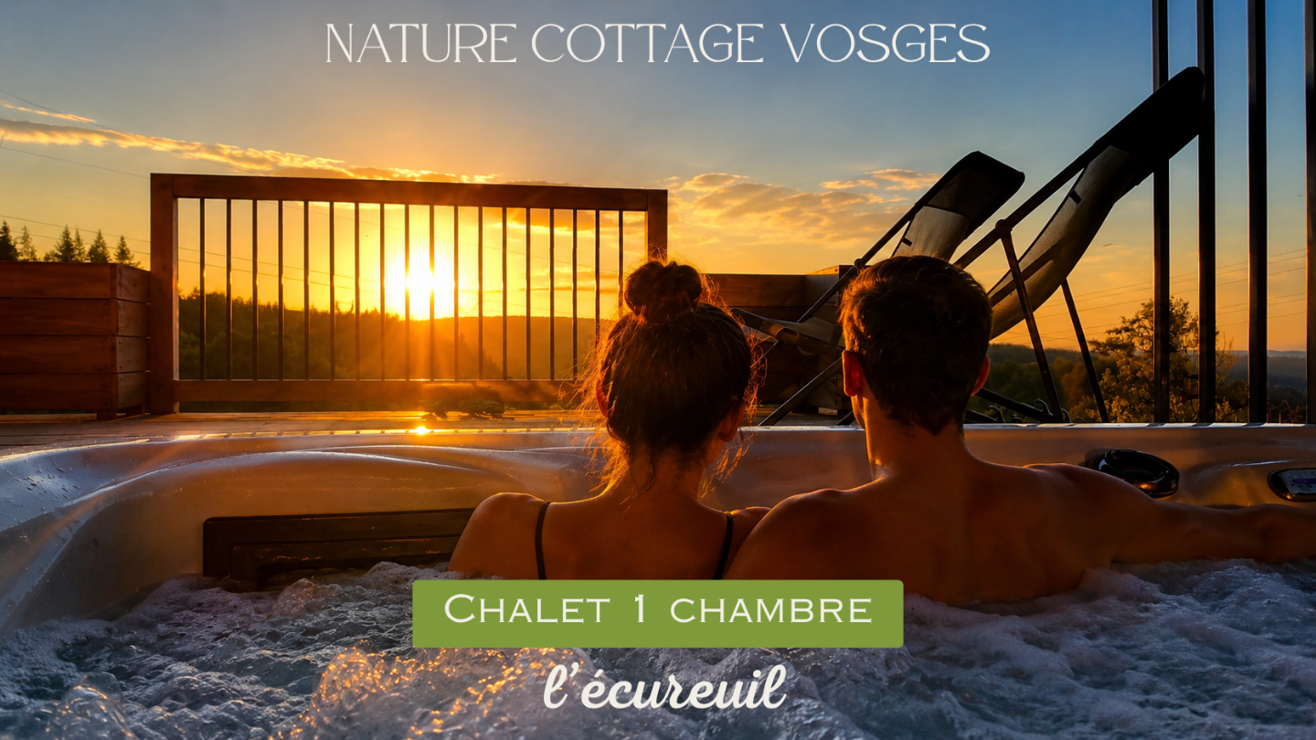 Hôte GreenGo: Domaine Nature Cottage Vosges Ecolodge l'écureuil avec jacuzzi privatif