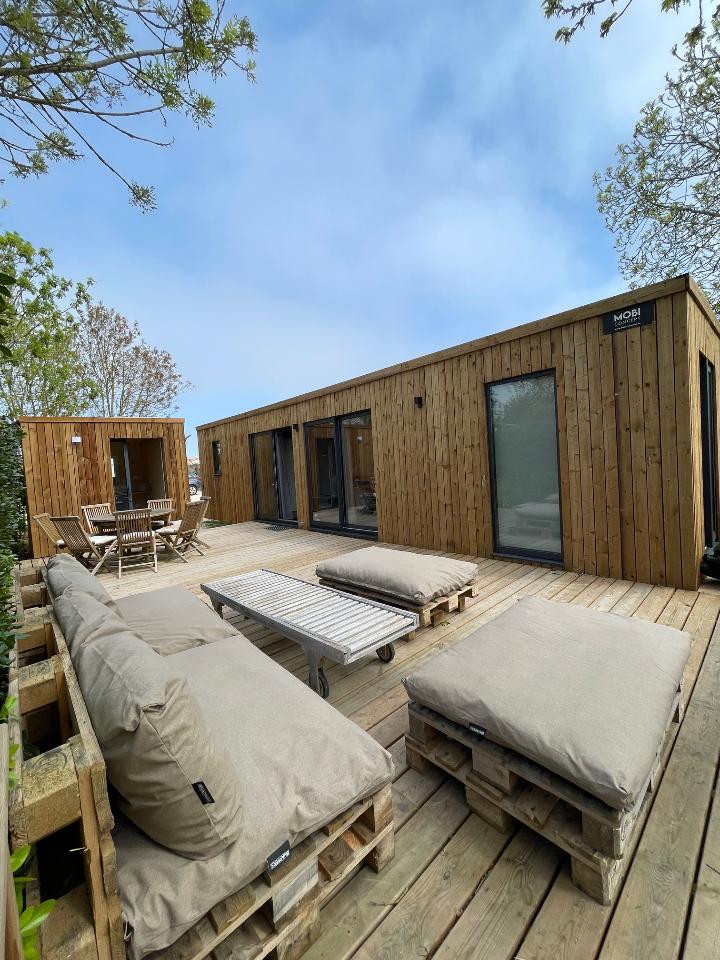 GreenGo Lodge en bois T4, proche coeur de village et plage