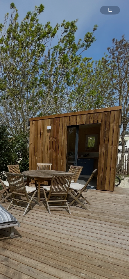 Lodge en bois T4, proche coeur de village et plage
