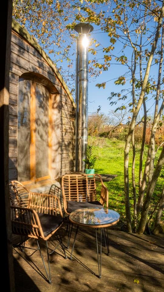 Magnifique Tiny coccinelle et emplacement Tente dans un eco-lieu.