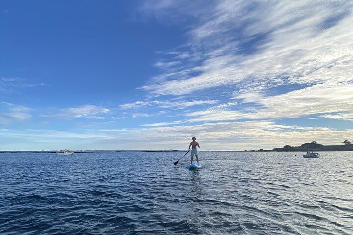 Balade en paddle sur la plage de Kerguelen