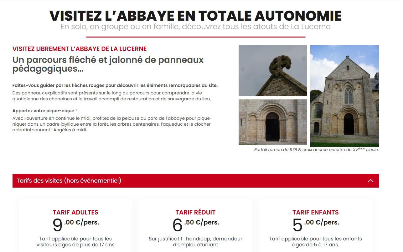 Visite Abbaye La Lucerne d'Outremer
