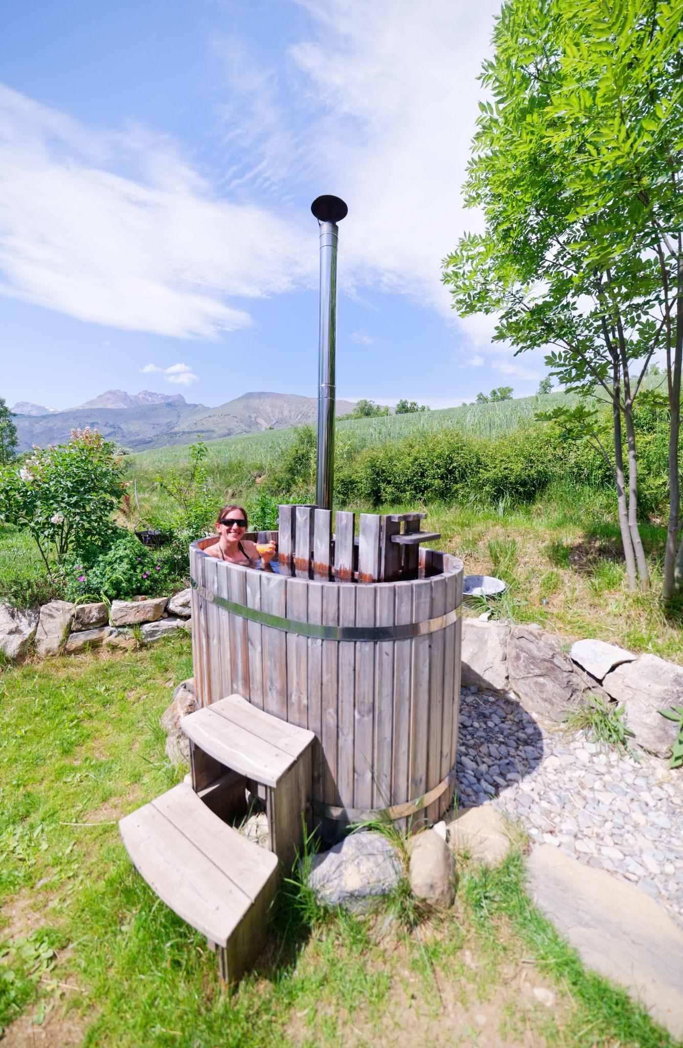 Bain nordique privatif pour la cabane