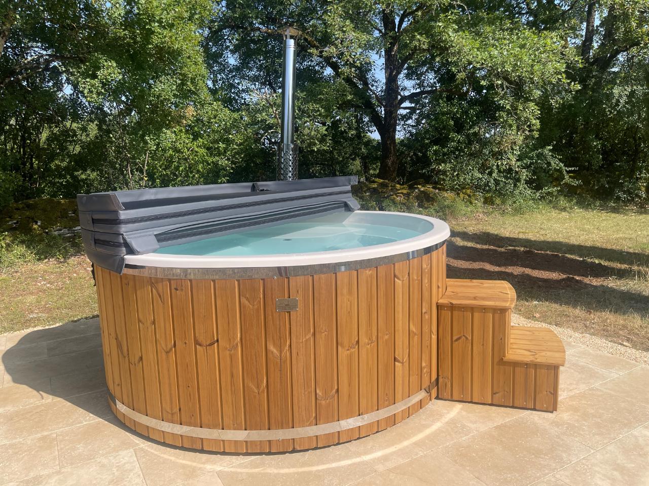 Bain nordique chauffé au bois