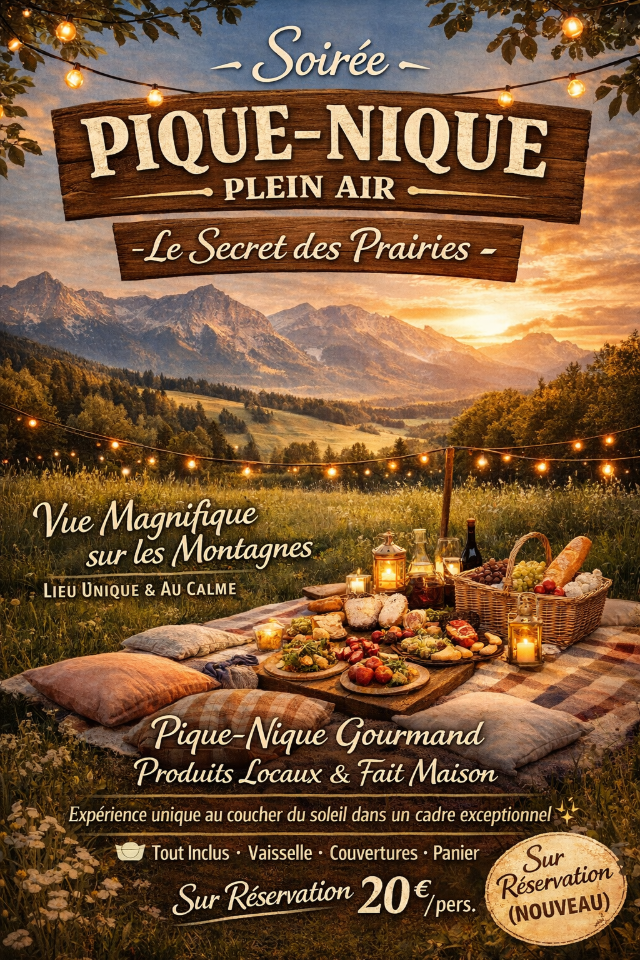 soirée ou midi pique nique