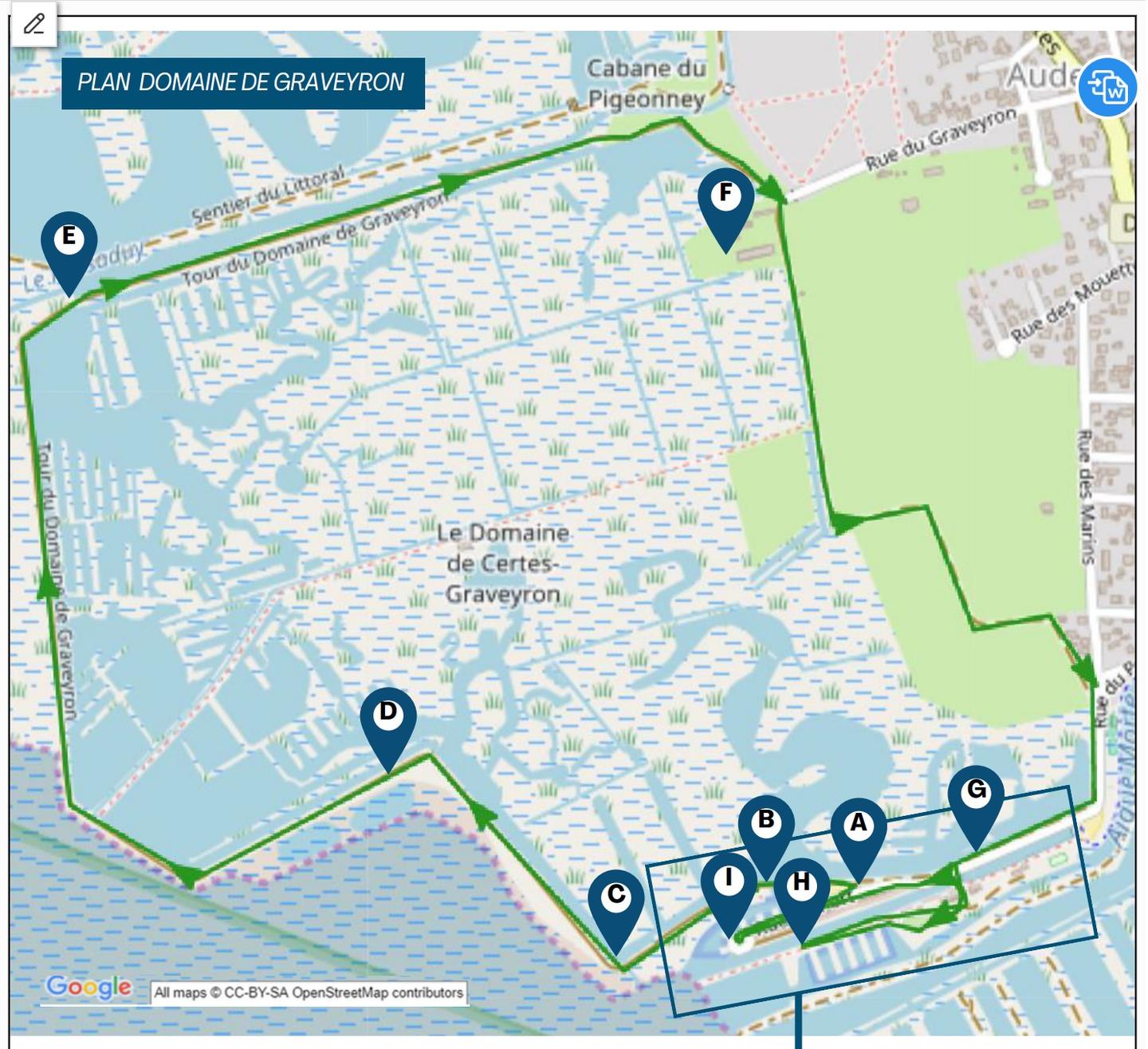 A AUDENGE, SUR LE DOMAINE DE GRAVEYRON, ENTRE TERRE ET EAUX