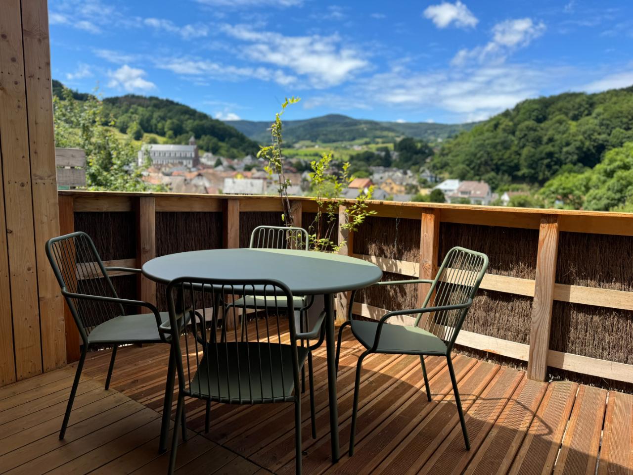 Une vue magnifique sur les montagnes alsaciennes