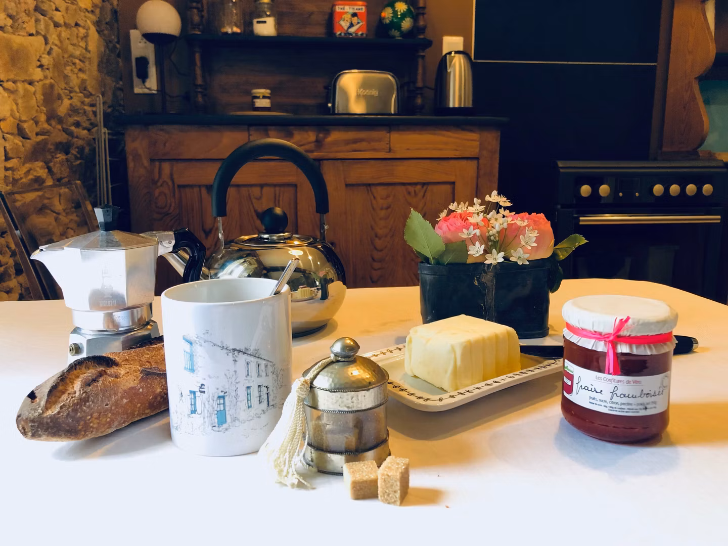 Petit-déjeuner avec des « confitures de Véro »