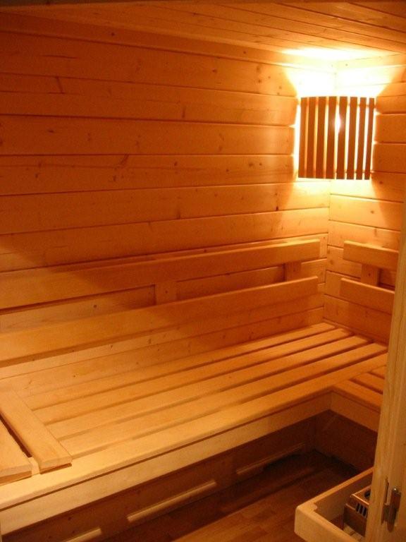 Sauna avec 100 kgs de pierres de lave