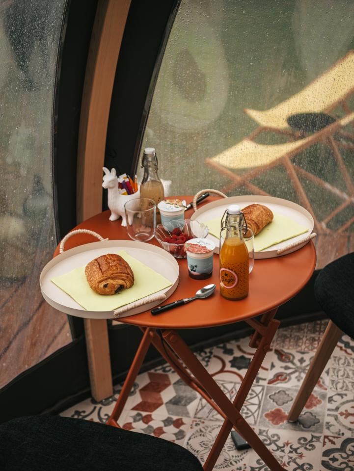 Petit déjeuné maison avec des produits locaux