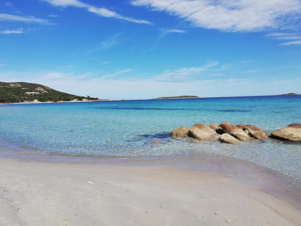 Plage de Palombaggia accessible à pied