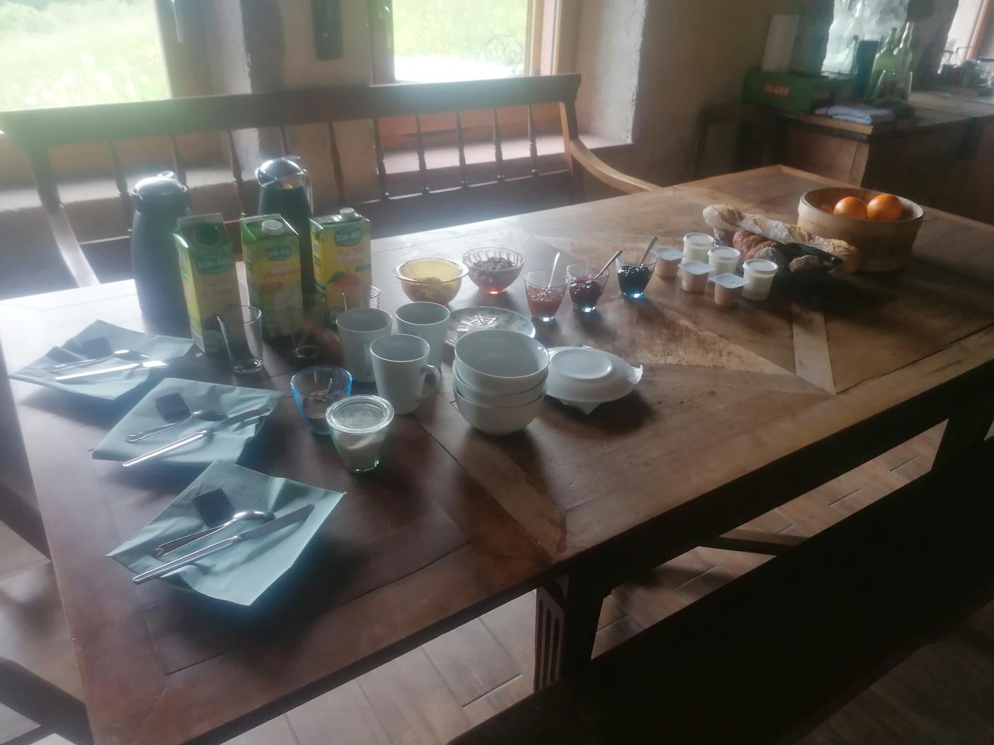 Petit déjeuner copieux
