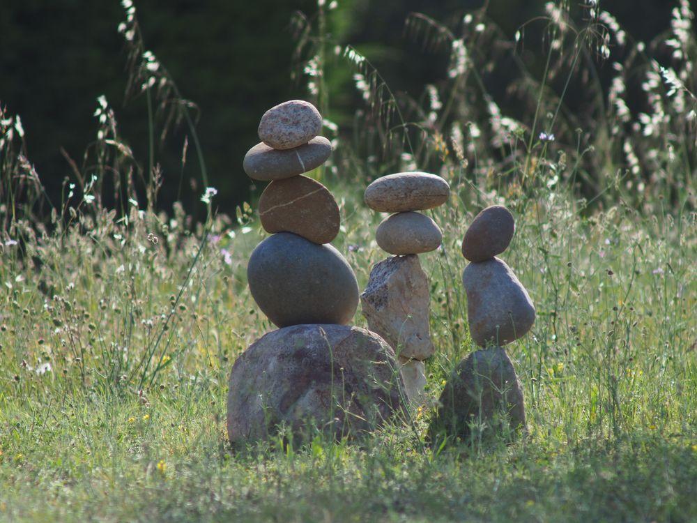 Pierres en équilibre