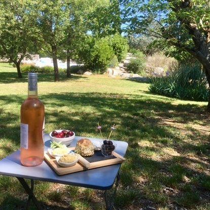 Petite planche d'accueil pour l'apéro de mes hôtes