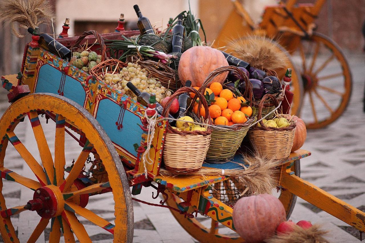 Panier Petit Déjeuner et légumes Bio