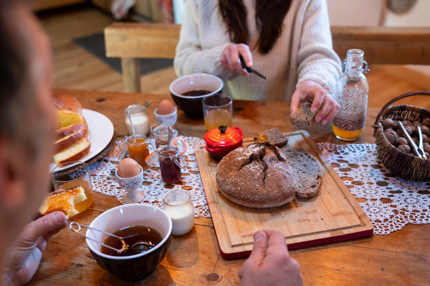 Petit déjeuner gourmand maison