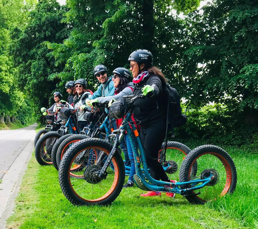 Randonnée en trottinette électrique tout-terrain