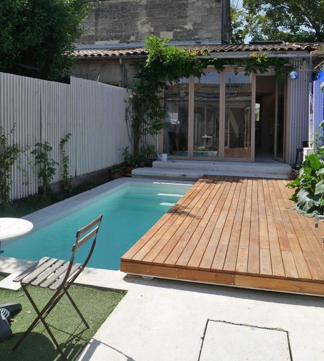 Logement GreenGo: Maison type échoppe en pierre, avec jardin+piscine