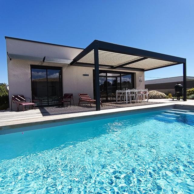 Logement GreenGo: Villa Posidonie, 2 chambres, piscine privée chauffée
