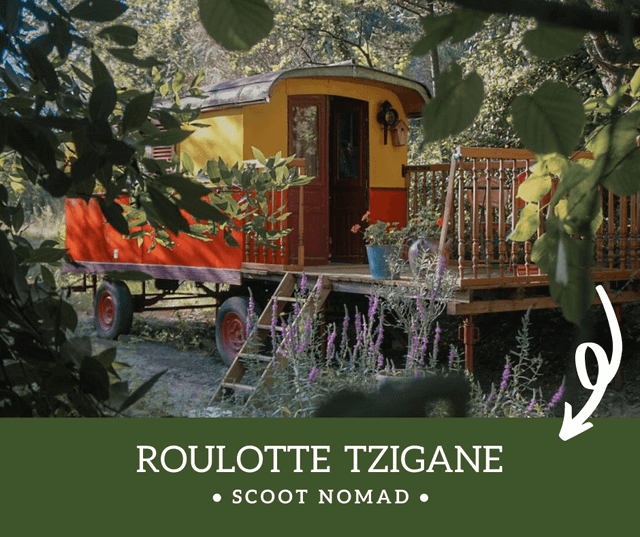 Logement GreenGo: Roulotte Tzigane en Drôme Provençale