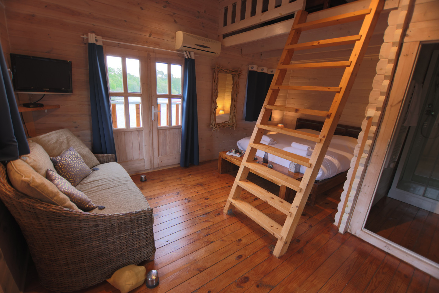 Logement GreenGo: Chalet Flottant Crique