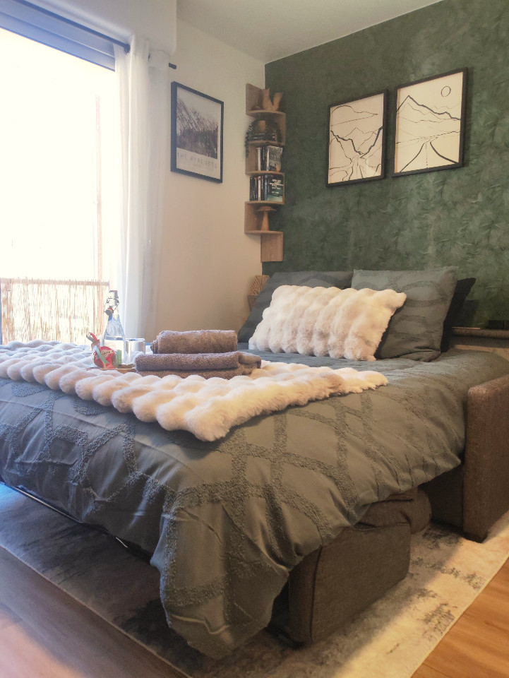 Ax-les-Thermes | Studio cosy 4 pers avec balcon, à la montagne : ski, rando, thermes | Tout à pied !