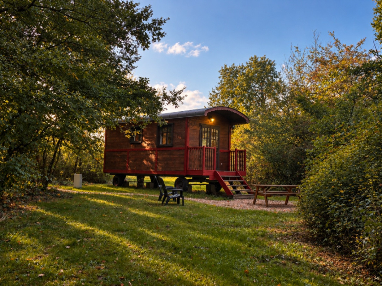 Logement GreenGo: Roulotte Coquelicot