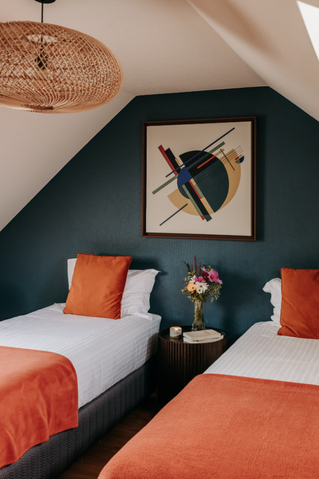Logement GreenGo: Chambre Tomate Bleue