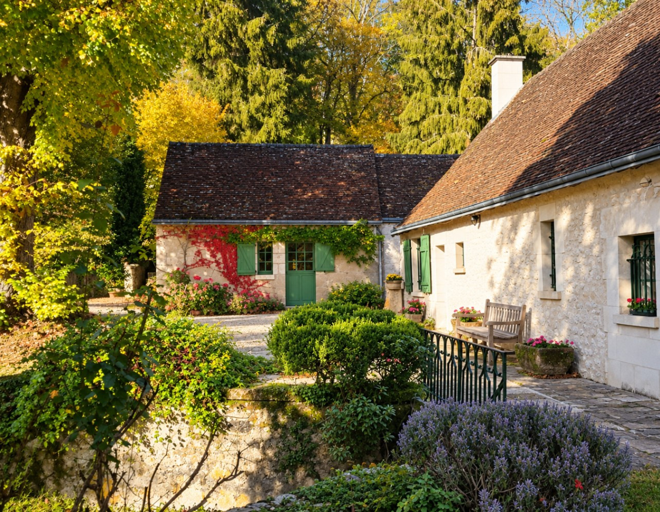 Le moulin dans l'écrin vert