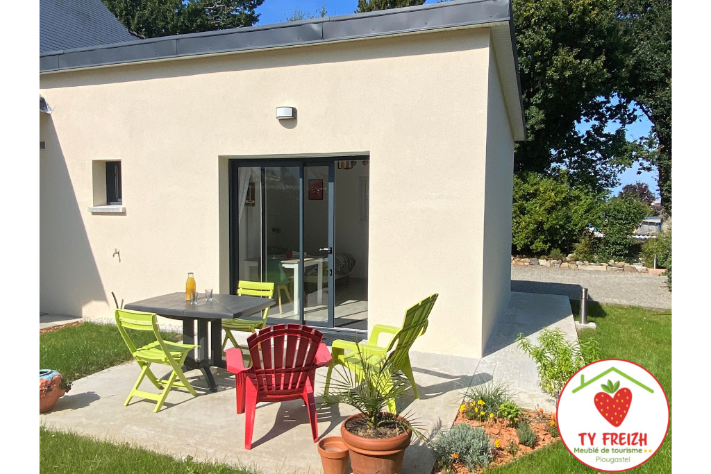 GreenGo 🍓 Charmant studio meublé classé 2* avec jardin et terrasse au sud & au calme pour 2p