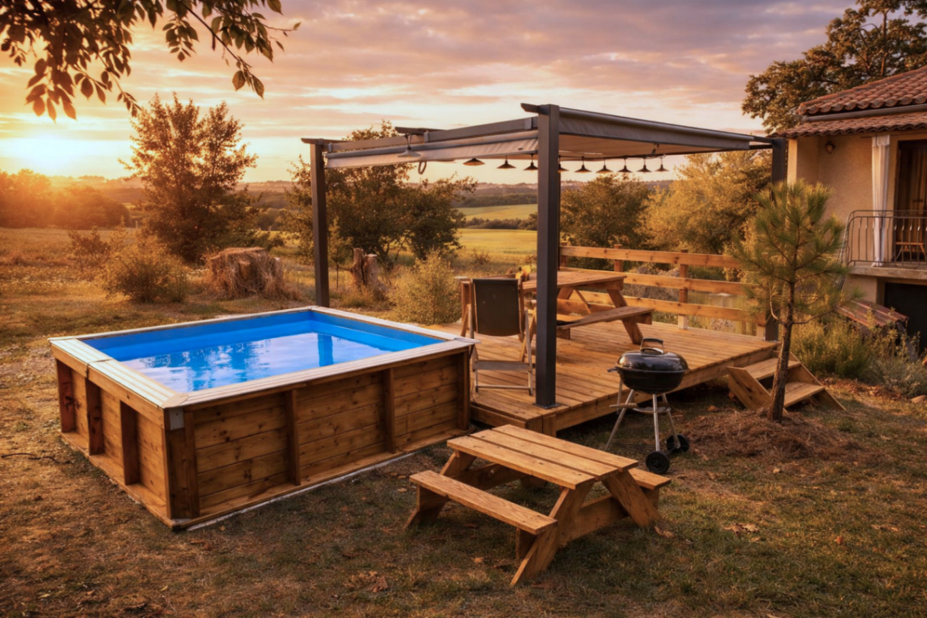 Domaine des Peupliers – Nature, piscine & calme